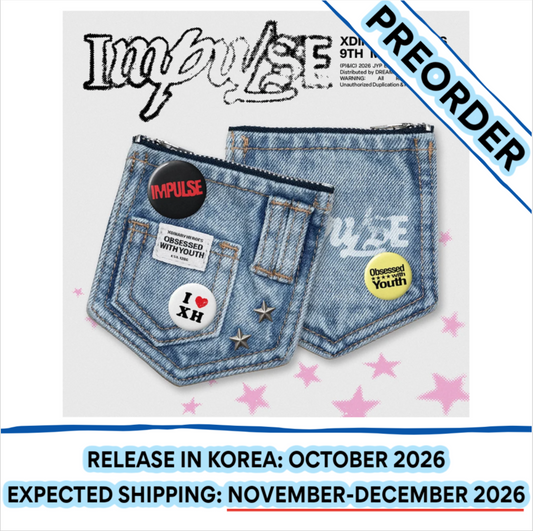 [PREORDER] [SHIPS IN NOV-DEC 2026] XDINARY HEROES - IMPULSE 9th Mini Album - DENIM POUCH Ver.
