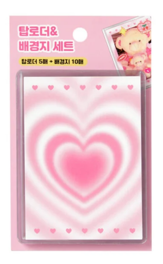 Artbox Check Heart Toploader & Inlay Set 76x102mm - 5ea + 10ea