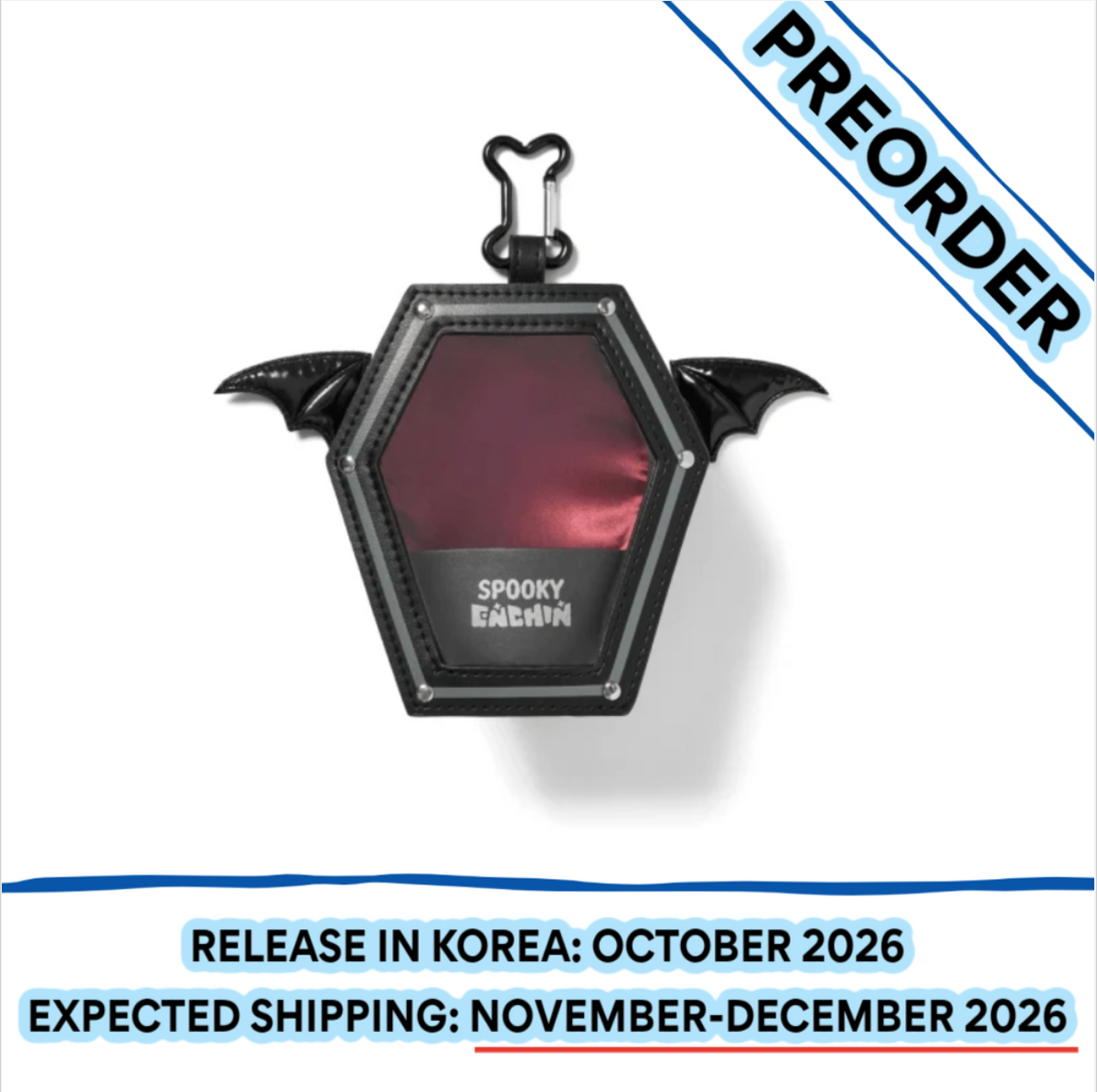 [PREORDER] [SHIPS IN NOV-DEC] ENHYPEN - 'SPOOKY ENCHIN' OFFICIAL MD - POUCH BAG KEYRING