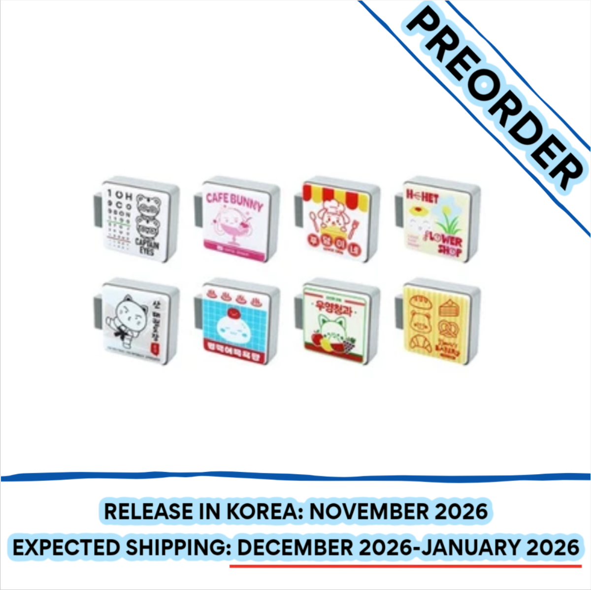 [PREORDER] [SHIPS IN DEC 2026-JAN 2027] ATEEZ - '8TH ANNIVERSARY EXHIBITION: BLUE DRIFT' OFFICIAL MD - LED SIGN MAGNET (RANDOM)