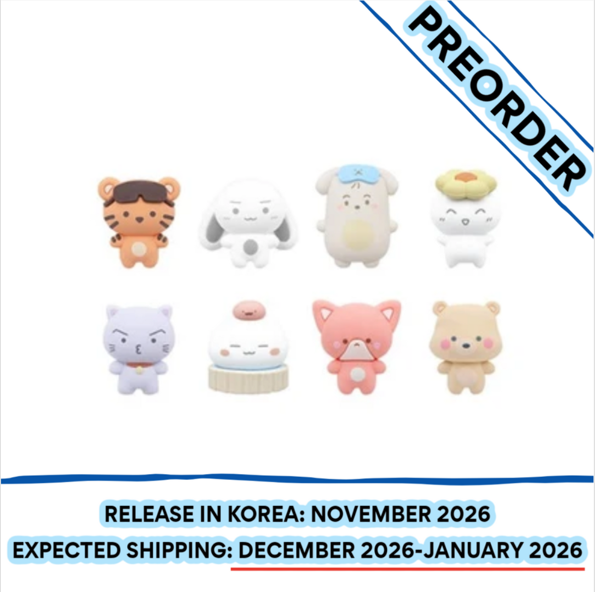 [PREORDER] [SHIPS IN DEC 2026-JAN 2027] ATEEZ - '8TH ANNIVERSARY EXHIBITION: BLUE DRIFT' OFFICIAL MD - CABLE PROTECTOR FIGURE (RANDOM)