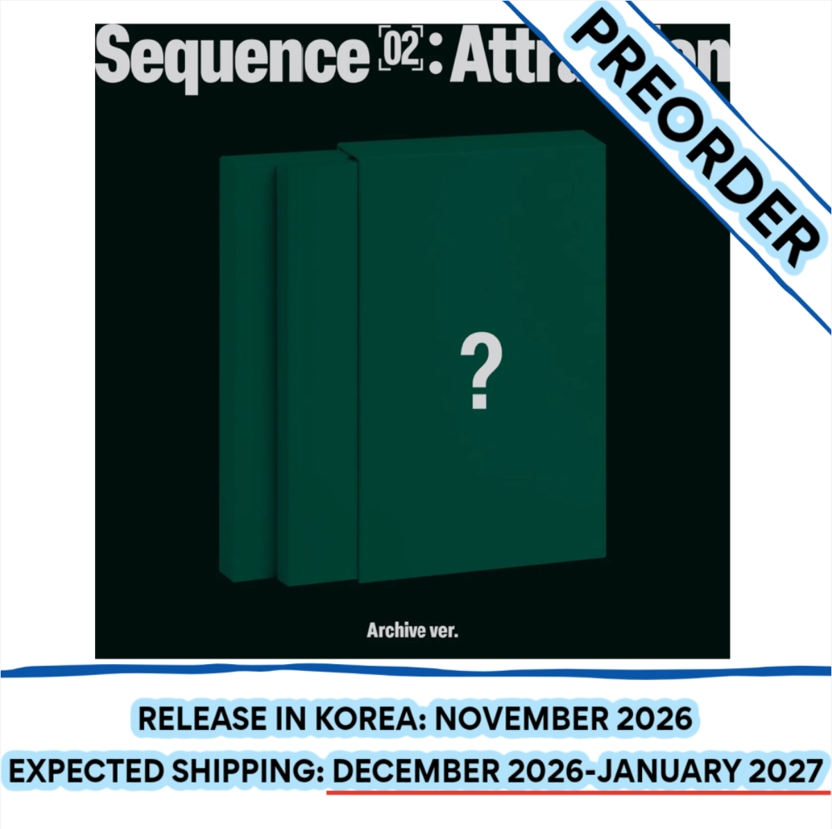 [PREORDER] [SHIPS IN DEC 2026-JAN 2027] AND2BLE - 'SEQUENCE 02 : ATTRACTION' 2ND MINI ALBUM STANDARD ARCHIVE Ver.