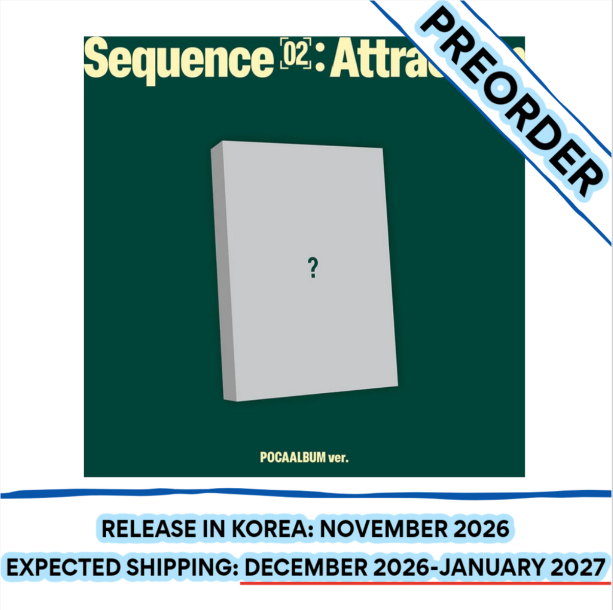 [PREORDER] [SHIPS IN DEC 2026-JAN 2027] AND2BLE - 'SEQUENCE 02 : ATTRACTION' 2ND MINI ALBUM POCAALBUM Ver.