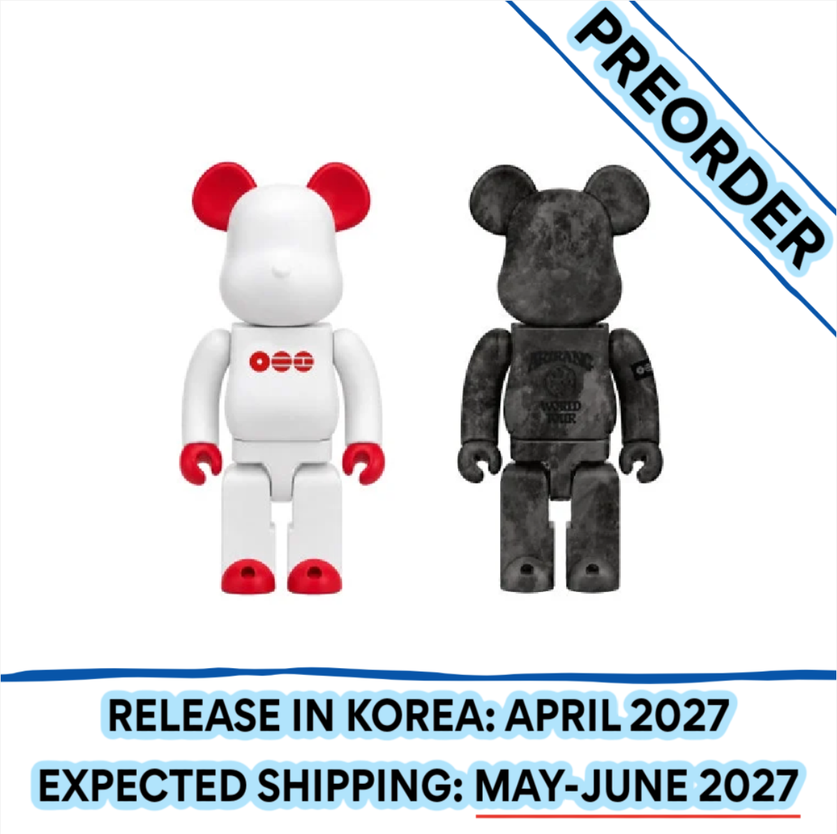 [PREORDER] [SHIPS IN MAY-JUNE 2027] BTS - BTS X BE@RBRICK 400% (Member Choice)