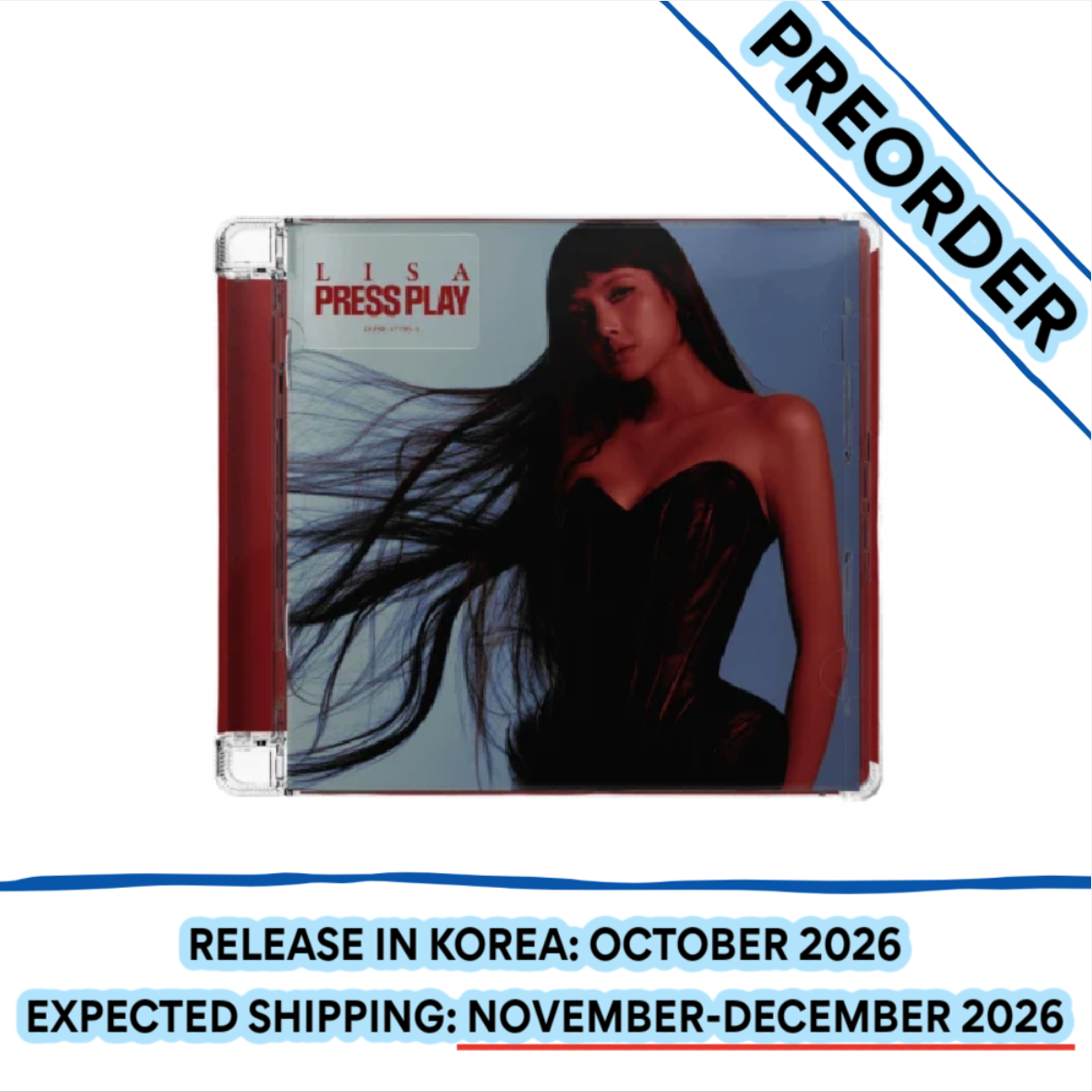 [PREORDER] [SHIPS IN NOV-DEC] BLACKPINK LISA - PRESS PLAY CD