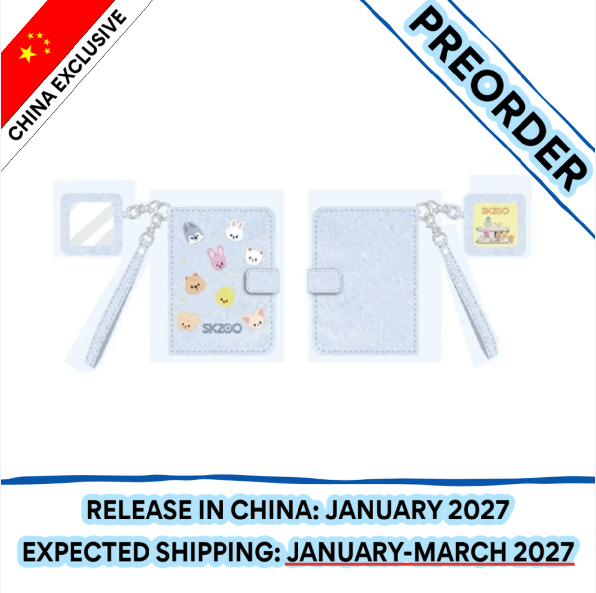 [PREORDER] [SHIPS IN JAN-MAR 2027] Stray Kids - [SKZOO EVERYWHERE ALL AROUND THE WORLD IN CHINA] OFFICIAL MD - PASSPORT HOLDER