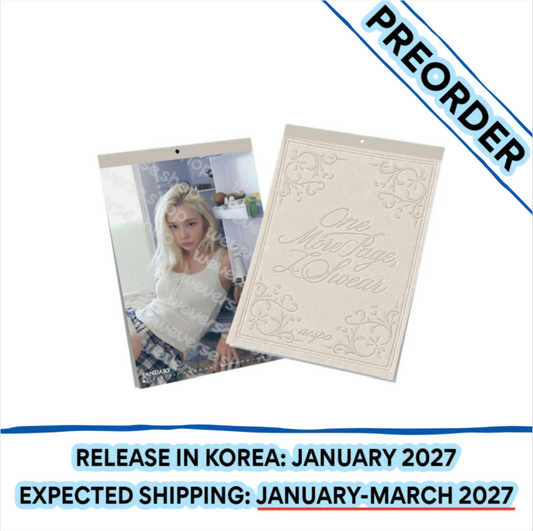 [PREORDER] [SHIPS IN JAN-MAR 2027] AESPA - 2027 WALL CALENDAR