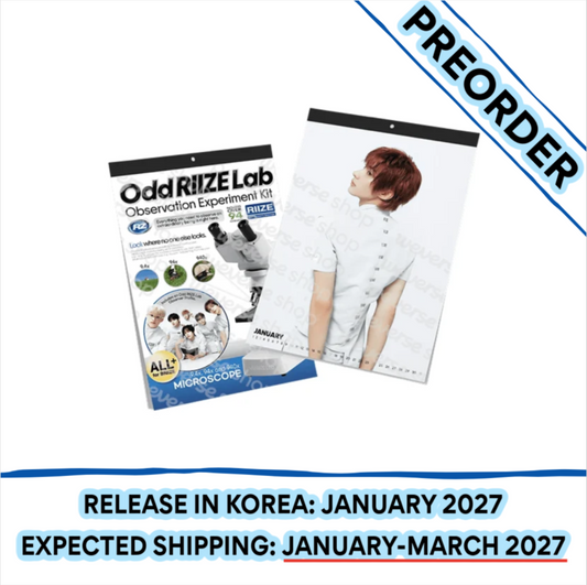 [PREORDER] [SHIPS IN JAN-MAR 2027] RIIZE - 2027 WALL CALENDAR