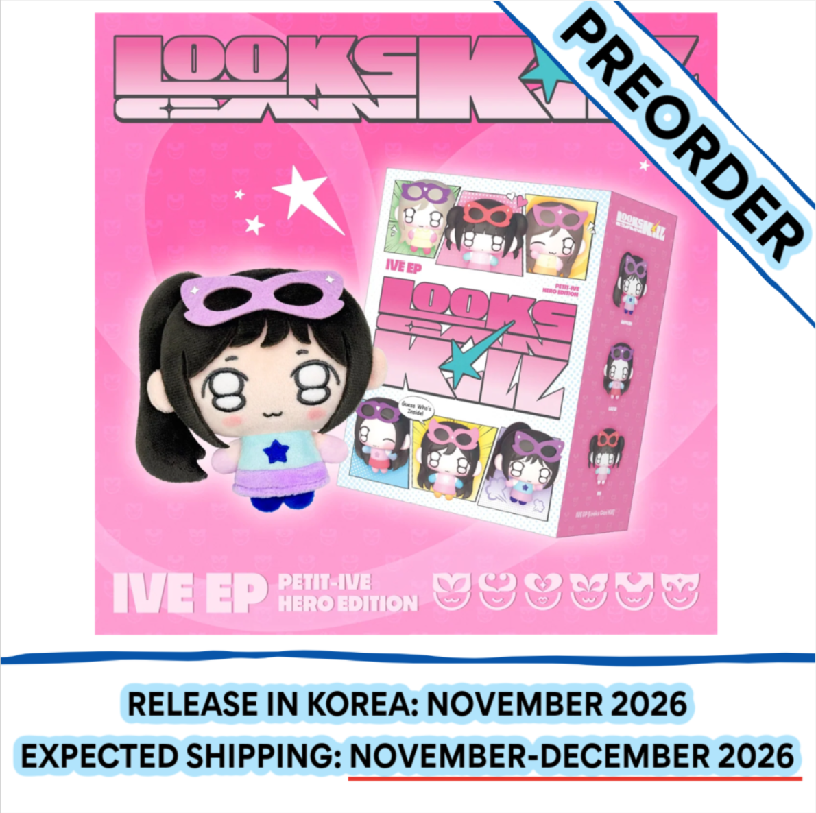 [PREORDER] [SHIPS IN NOV-DEC] IVE - LOOKS CAN KILL EP ALBUM - PETIT-IVE Ver. (RANDOM)