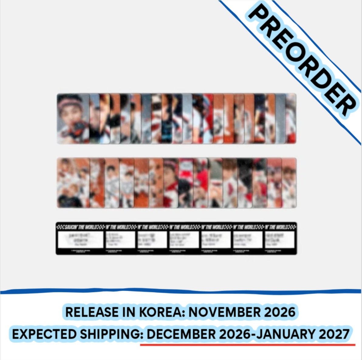 [PREORDER] [SHIPS IN DEC 2026-JAN 2027] NEXZ - 'SAUCIN' THE WORLD' 1ST ASIA TOUR IN SEOUL OFFICIAL MD - TRADING CARD