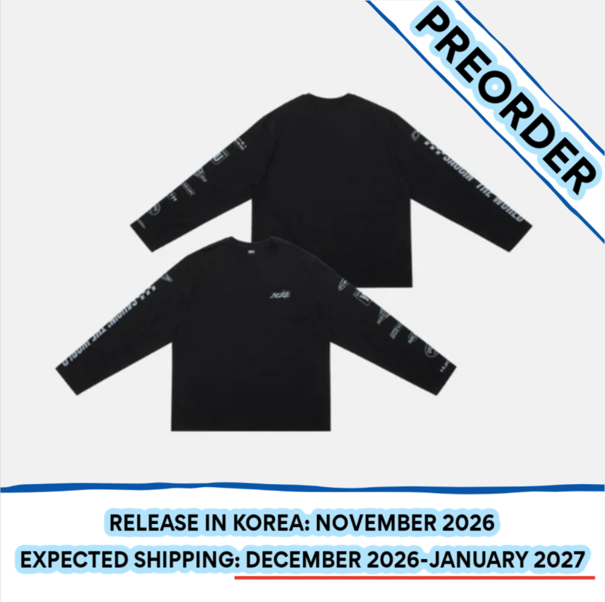 [PREORDER] [SHIPS IN DEC 2026-JAN 2027] NEXZ - 'SAUCIN' THE WORLD' 1ST ASIA TOUR IN SEOUL OFFICIAL MD - LONG SLEEVE (One Size)