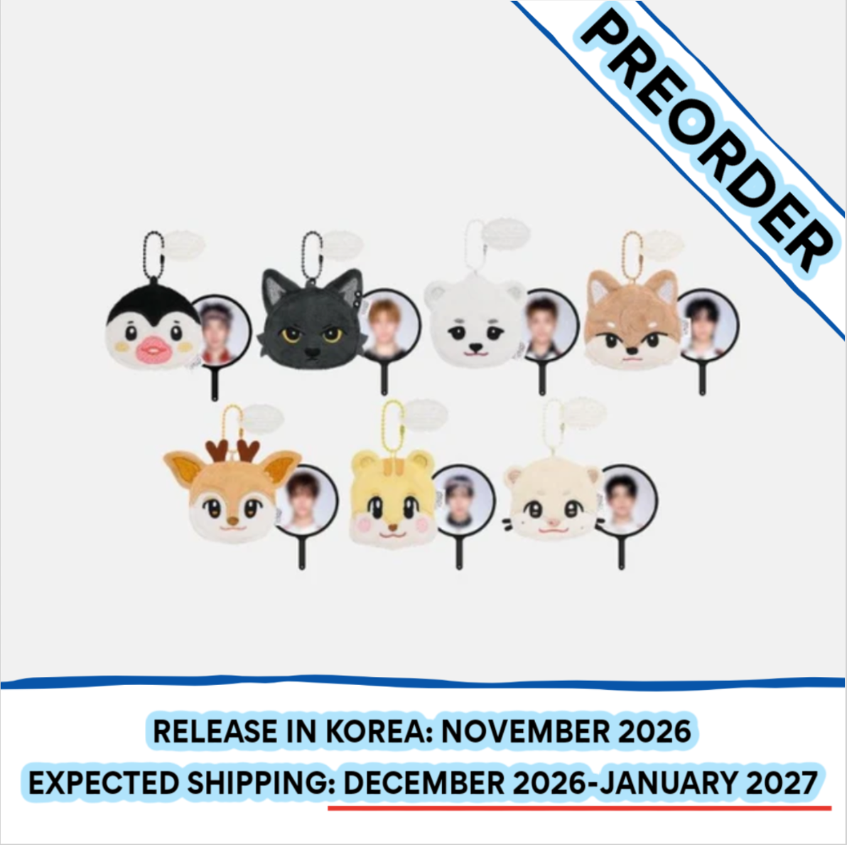 [PREORDER] [SHIPS IN DEC 2026-JAN 2027] NEXZ - 'SAUCIN' THE WORLD' 1ST ASIA TOUR IN SEOUL OFFICIAL MD - NEXZOO PLUSH MINI PICKET KEYRING (Member Choice)