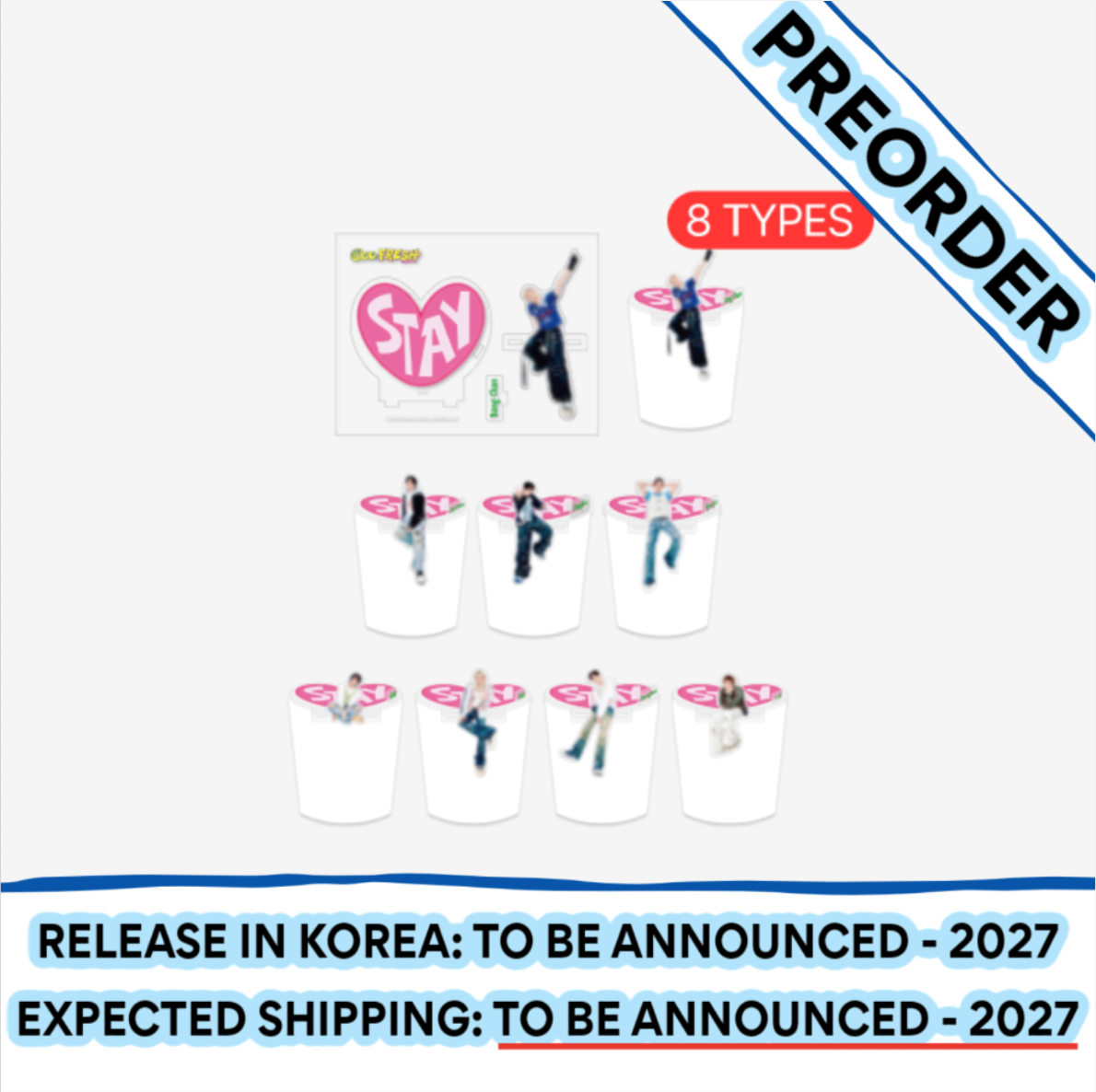 [PREORDER] [SHIPPING TBA 2027] Stray Kids - [ODD & FRESH POP-UP] OFFICIAL MD - ACRYLIC STOPPER (Member Choice) + POB