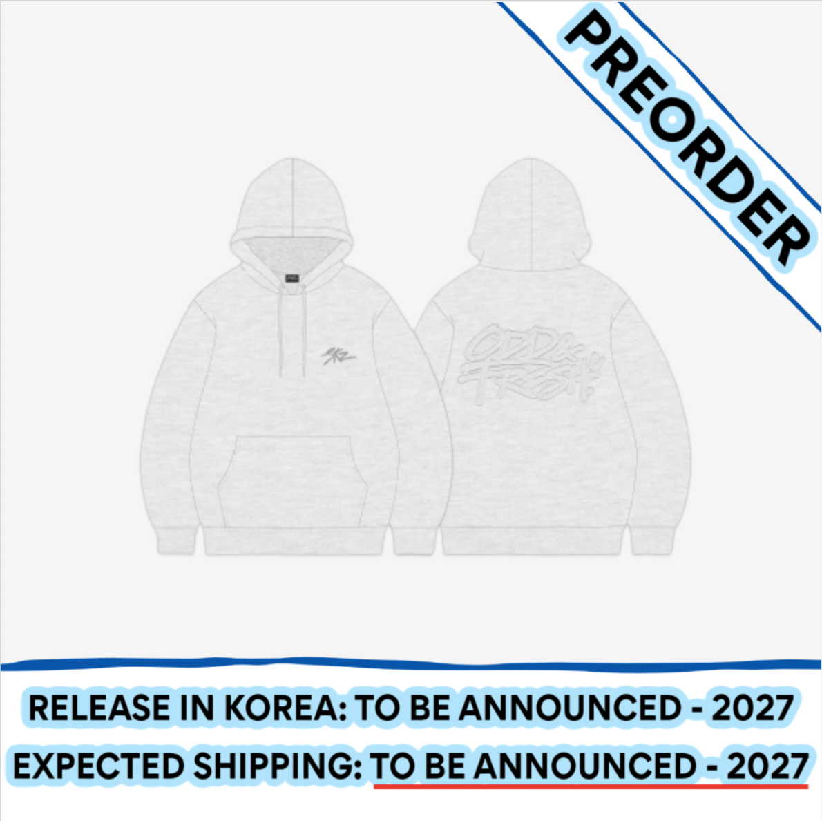 [PREORDER] [SHIPPING TBA 2027] Stray Kids - [ODD & FRESH POP-UP] OFFICIAL MD - LONG SLEEVE + POB