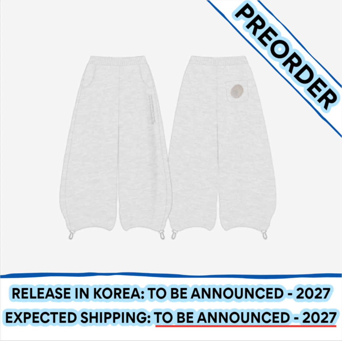 [PREORDER] [SHIPPING TBA 2027] Stray Kids - [ODD & FRESH POP-UP] OFFICIAL MD - SWEAT PANTS + POB