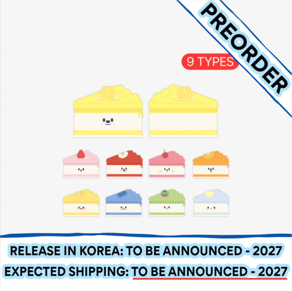 [PREORDER] [SHIPPING TBA 2027] Stray Kids - [ODD & FRESH POP-UP] OFFICIAL MD - SKZOO & TASY CAKE POUCH (Member Choice) + POB
