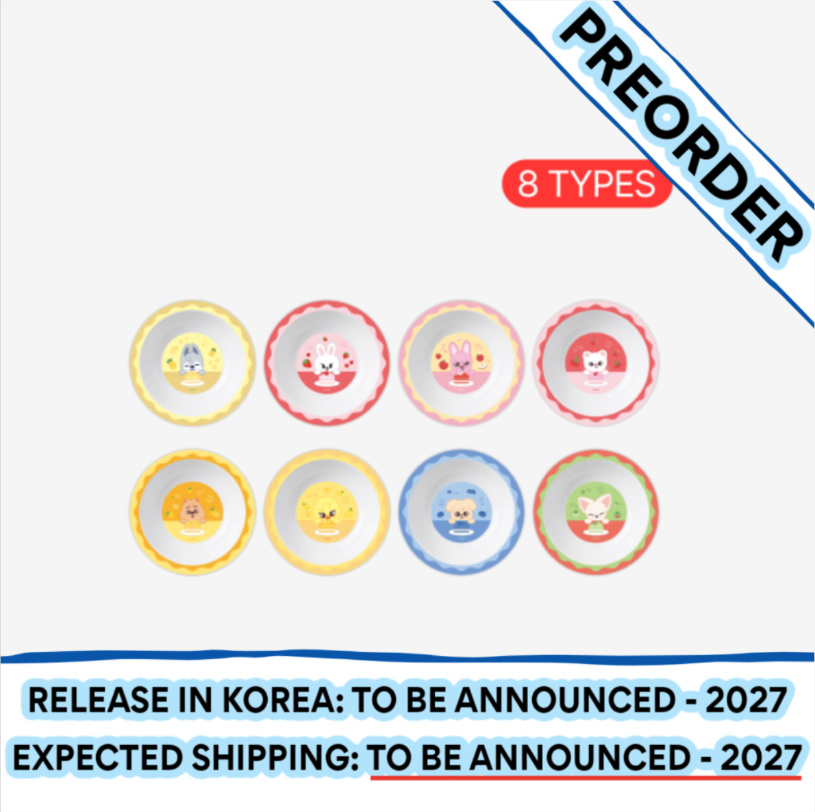 [PREORDER] [SHIPPING TBA 2027] Stray Kids - [ODD & FRESH POP-UP] OFFICIAL MD - SKZOO BOWL (Member Choice) + POB