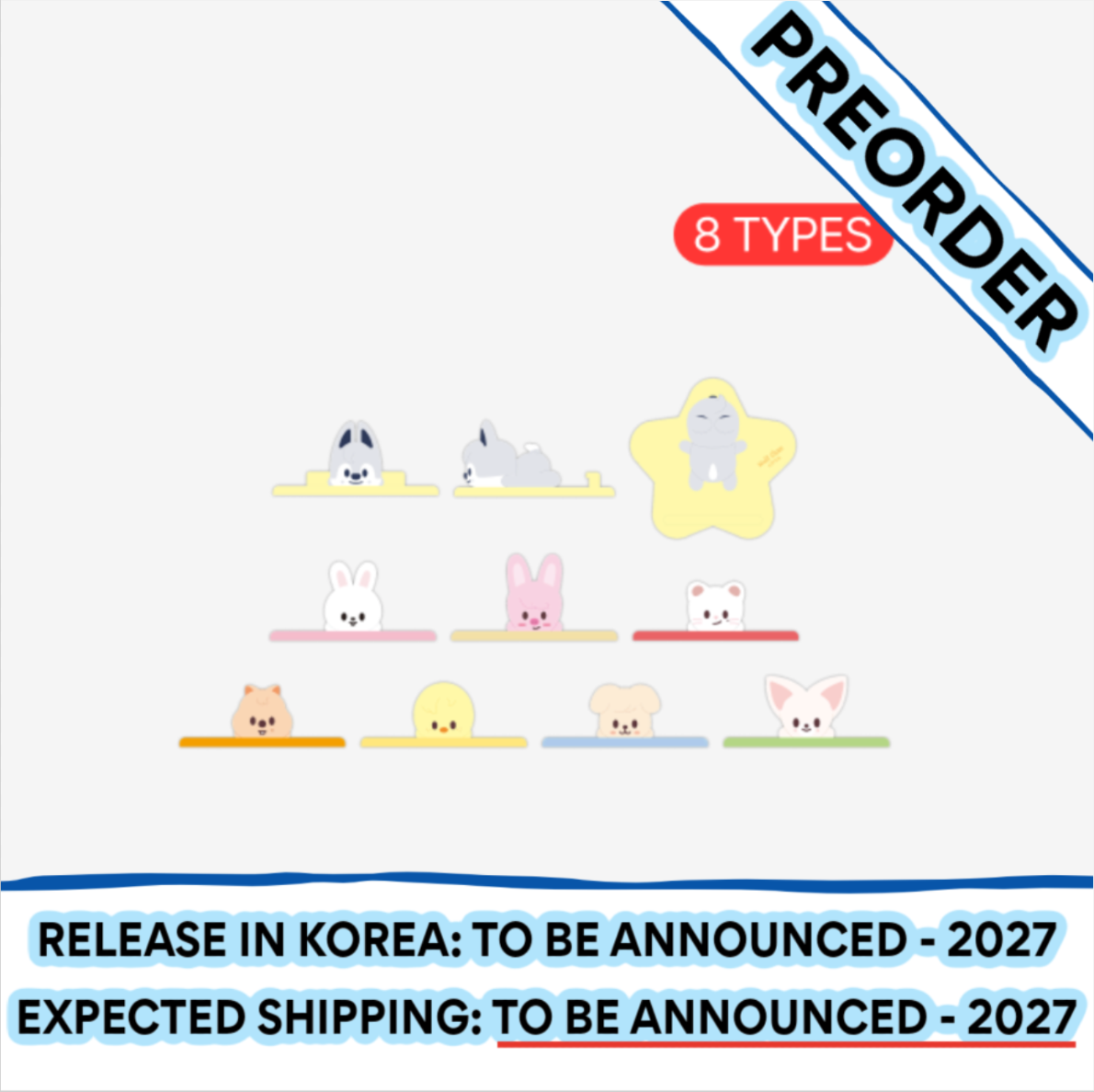 [PREORDER] [SHIPPING TBA 2027] Stray Kids - [ODD & FRESH POP-UP] OFFICIAL MD - SKZOO FIGURE PHONE STAND (Member Choice) + POB