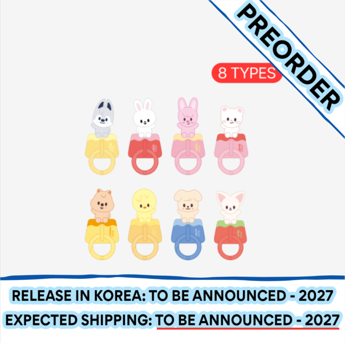 [PREORDER] [SHIPPING TBA 2027] Stray Kids - [ODD & FRESH POP-UP] OFFICIAL MD - SKZOO CHARM HOOK (Member Choice) + POB