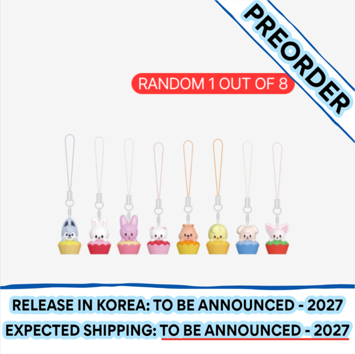 [PREORDER] [SHIPPING TBA 2027] Stray Kids - [ODD & FRESH POP-UP] OFFICIAL MD - SKZOO SECRET MINI CHARM (RANDOM) + POB