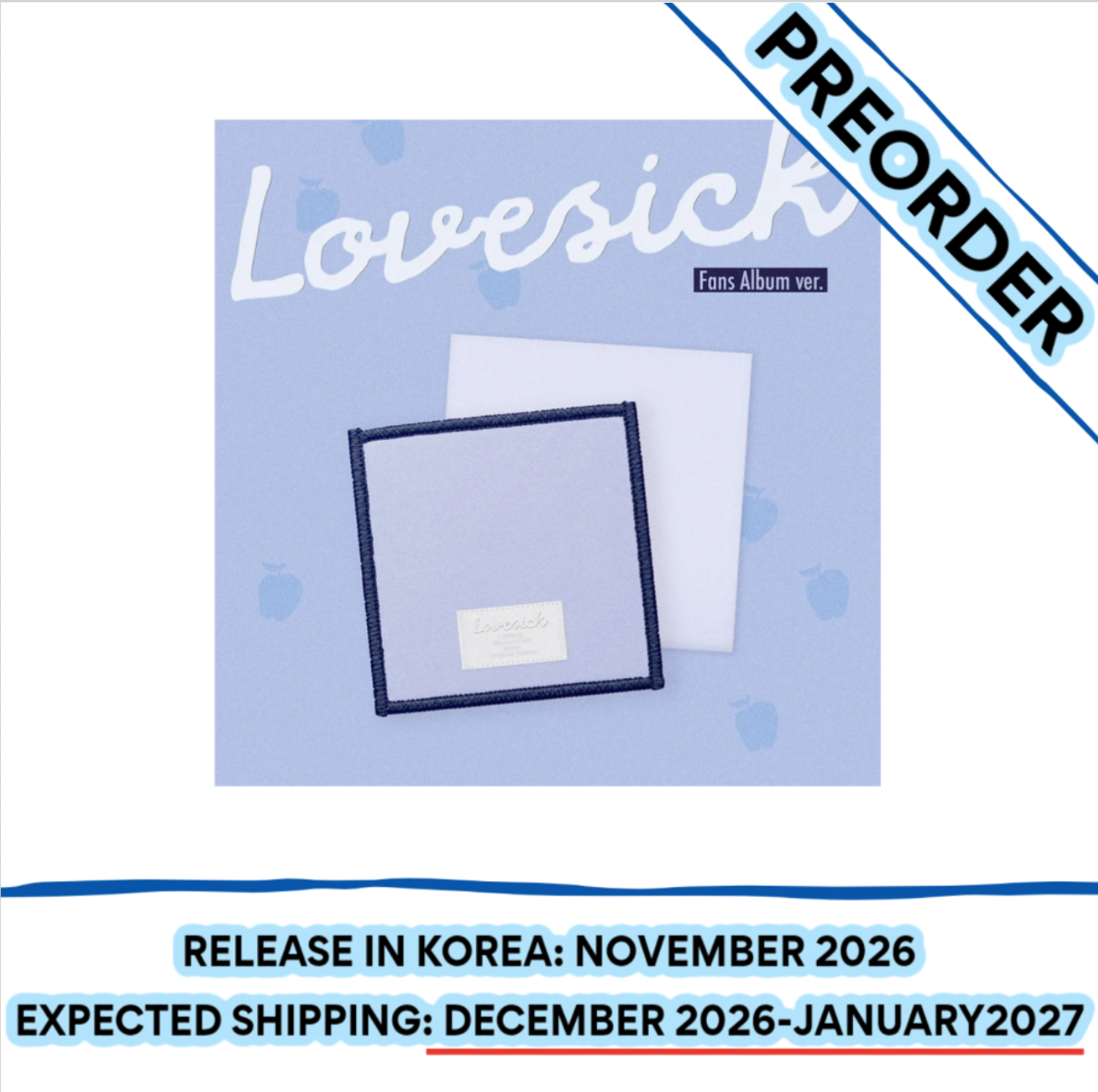[PREORDER] [SHIPS IN DEC 2026-JAN 2027] ITZY CHAERYEONG - 'LOVESICK 1ST MINI ALBUM' - FANS ALBUM Ver.