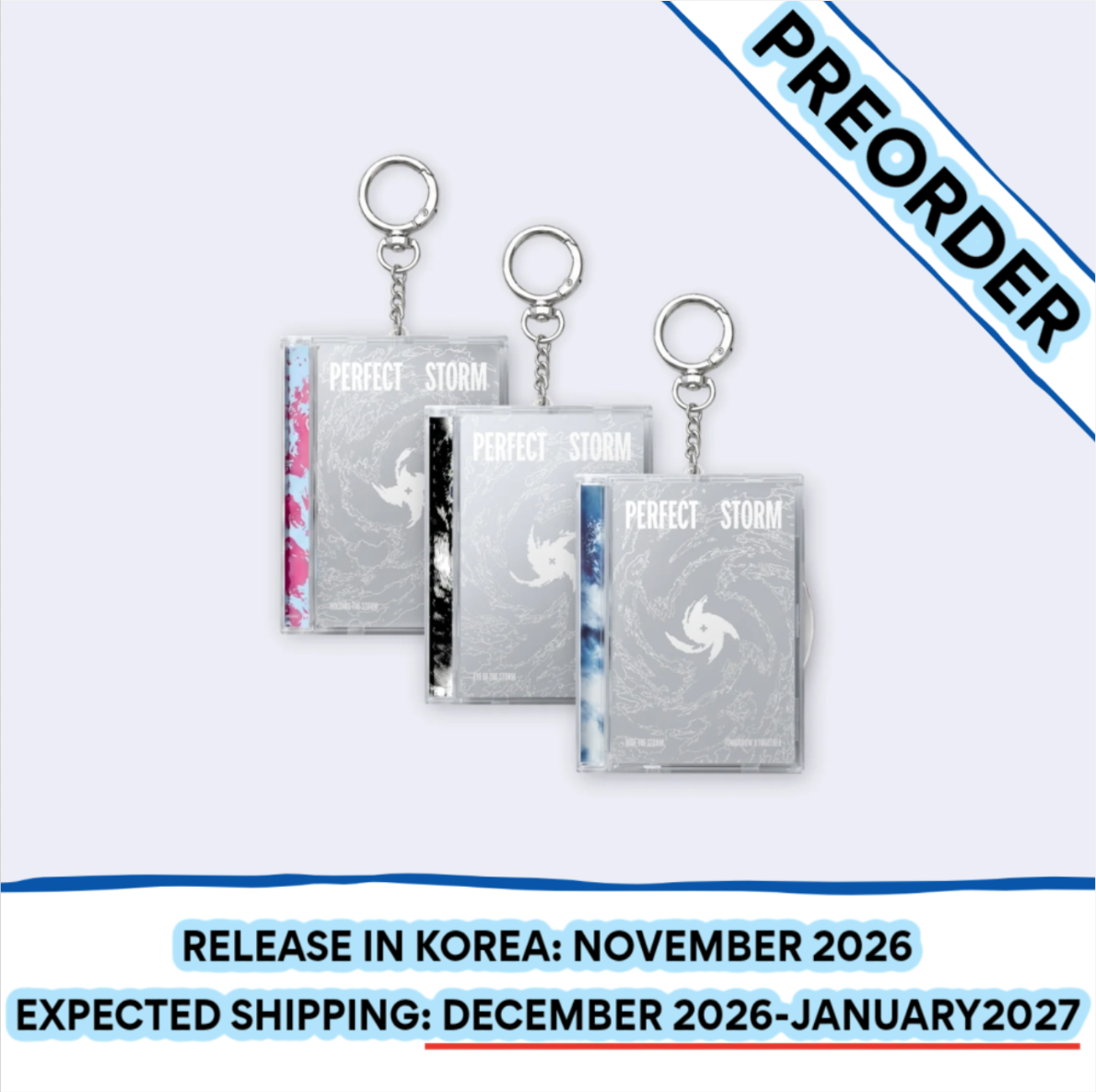 [PREORDER] [SHIPS IN DEC 2026-JAN 2027] TXT - 'PERFECT STORM' 9TH MINI ALBUM - PHOTOCARD CASE Ver. (RANDOM)