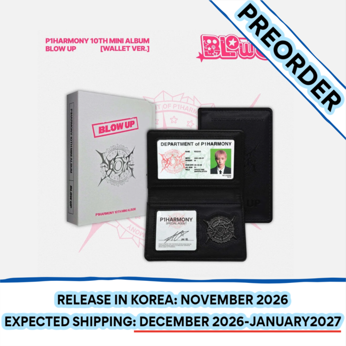 [PREORDER] [SHIPS IN DEC 2026-JAN 2027] P1HARMONY - BLOW UP 10TH MINI ALBUM Wallet Ver.