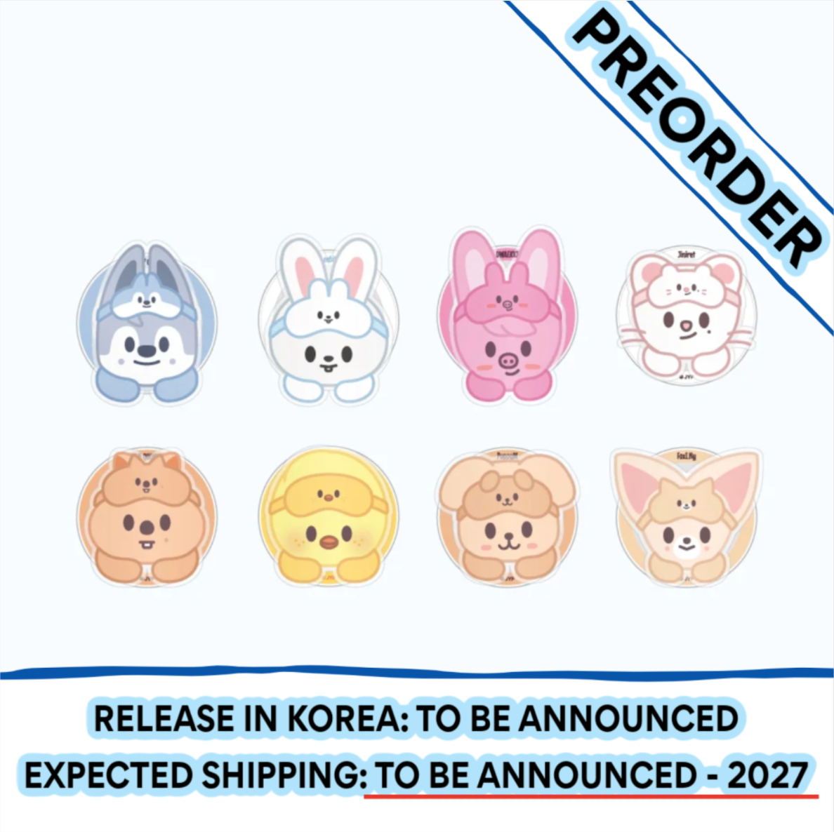 [PREORDER] [SHIPPING TBA 2027] Stray Kids - [SKZOO EVERYWHERE ALL AROUND THE WORLD] Global POP-UP STORE IN LATAM OFFICIAL MD - SKZOO ACRYLIC MAGNETIC HOLDER (Member Choice) + POB