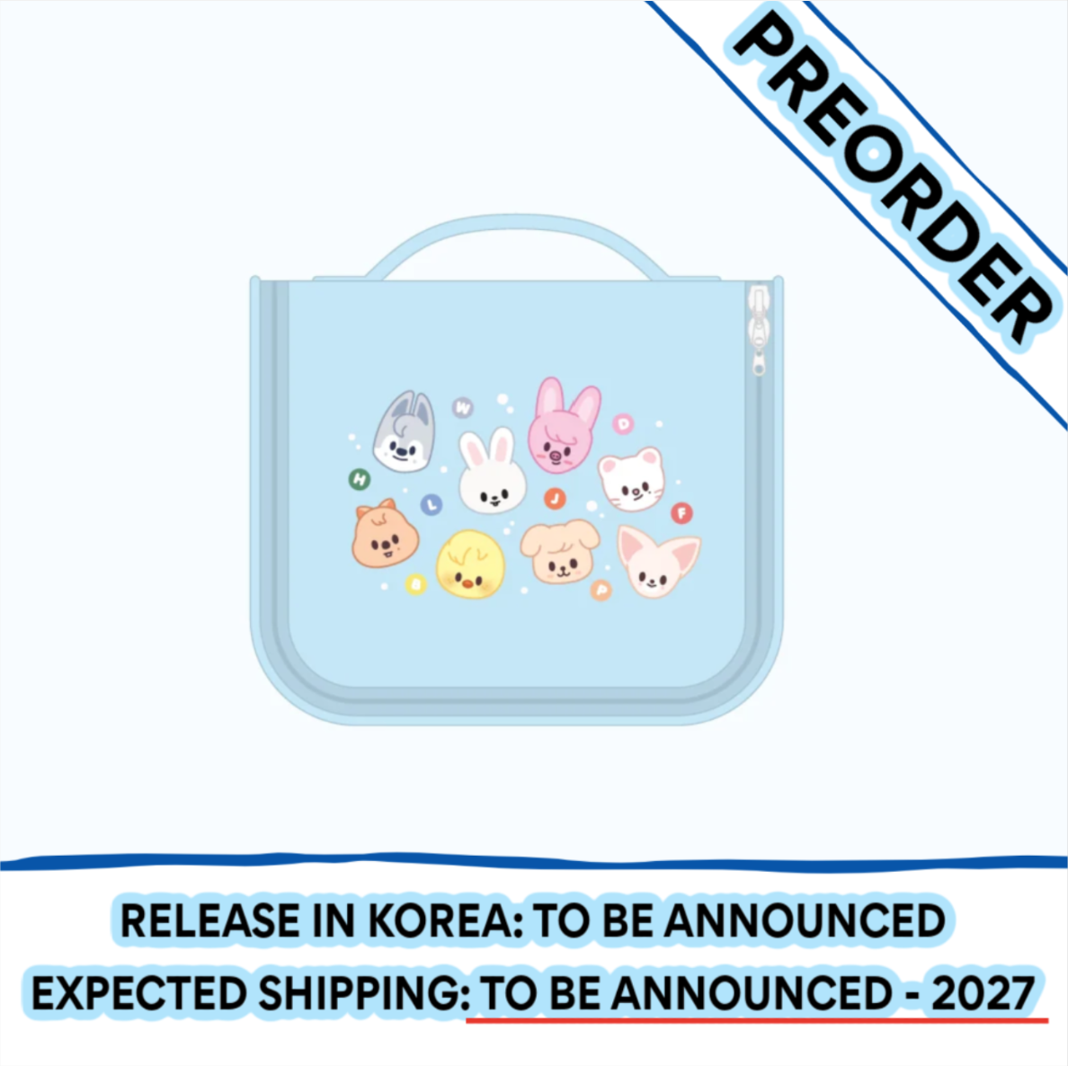[PREORDER] [SHIPPING TBA 2027] Stray Kids - [SKZOO EVERYWHERE ALL AROUND THE WORLD] Global POP-UP STORE IN LATAM OFFICIAL MD - SKZOO TRAVEL POUCH + POB
