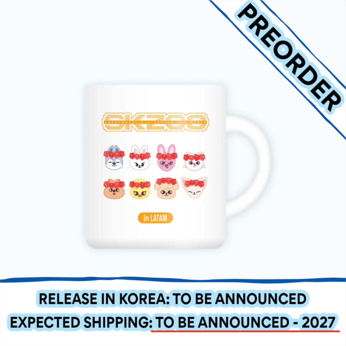 [PREORDER] [SHIPPING TBA 2027] Stray Kids - [SKZOO EVERYWHERE ALL AROUND THE WORLD] Global POP-UP STORE IN LATAM OFFICIAL MD - SKZOO CITY MUG + POB