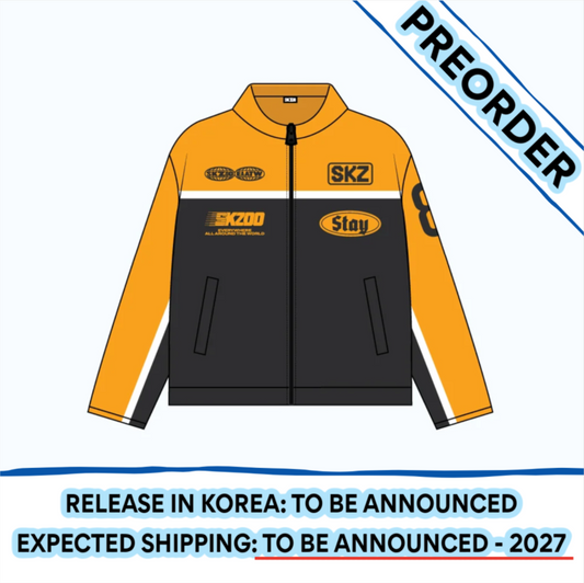 [PREORDER] [SHIPPING TBA 2027] Stray Kids - [SKZOO EVERYWHERE ALL AROUND THE WORLD] Global POP-UP STORE IN LATAM OFFICIAL MD - RACING JACKET + POB