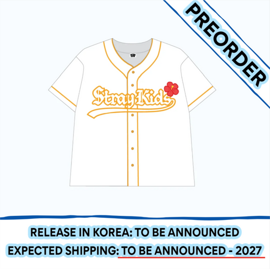 [PREORDER] [SHIPPING TBA 2027] Stray Kids - [SKZOO EVERYWHERE ALL AROUND THE WORLD] Global POP-UP STORE IN LATAM OFFICIAL MD - BASEBALL JERSEY + POB