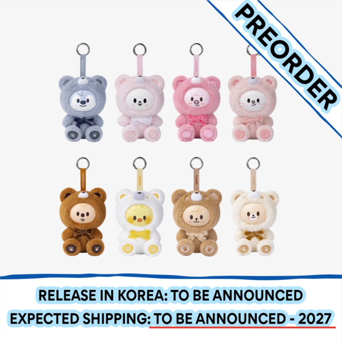 [PREORDER] [SHIPPING TBA 2027] Stray Kids - [SKZOO EVERYWHERE ALL AROUND THE WORLD] Global POP-UP STORE IN LATAM OFFICIAL MD - SKZOO SECRET KEYRING TOY Ver. (RANDOM) + POB