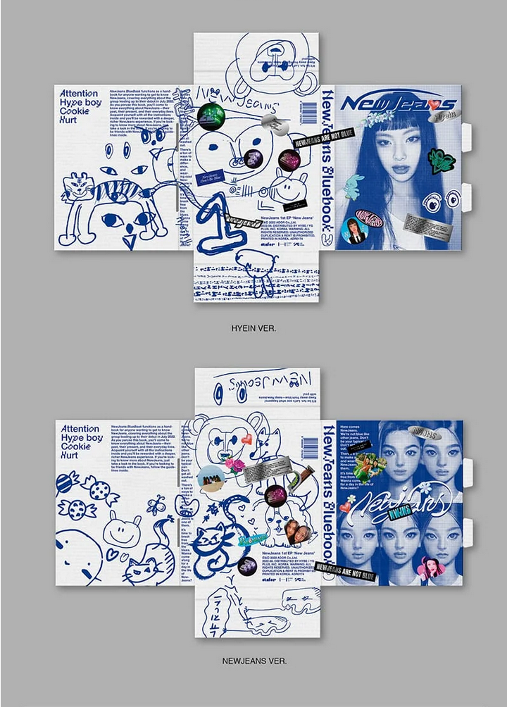 NewJeans - 1ST EP [NEW JEANS] BLUEBOOK Ver.