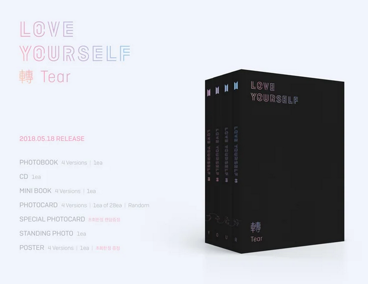 BTS - LOVE YOURSELF 轉 'TEAR' [3RD ALBUM]