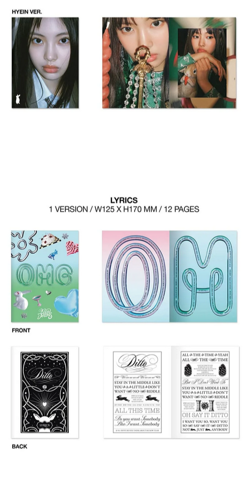 NEWJEANS - 1ST SINGLE 'OMG' MESSAGE CARD VER.