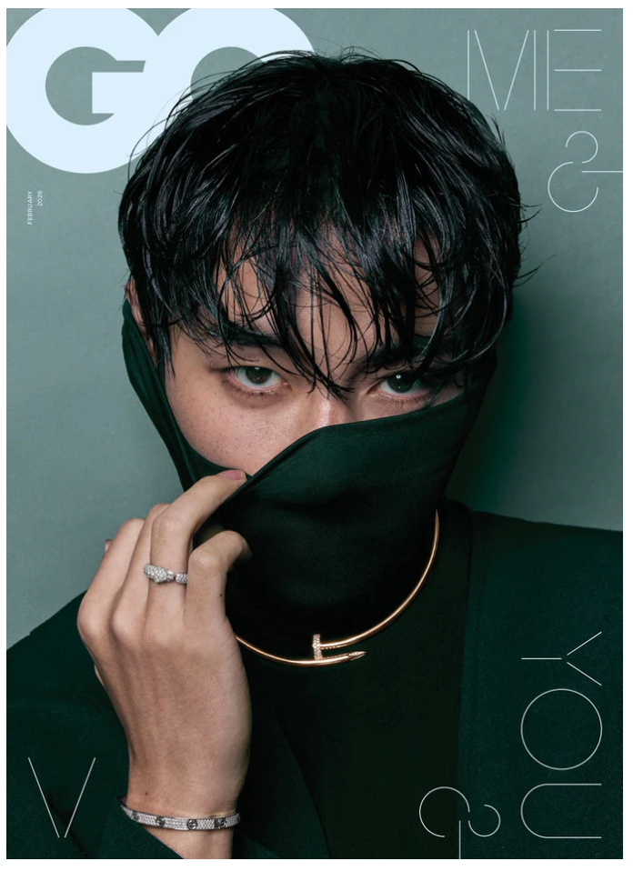 [PREORDER] BTS V - GQ MAGAZINE FEBRUARY 2026 ISSUE (Cover Choice)
