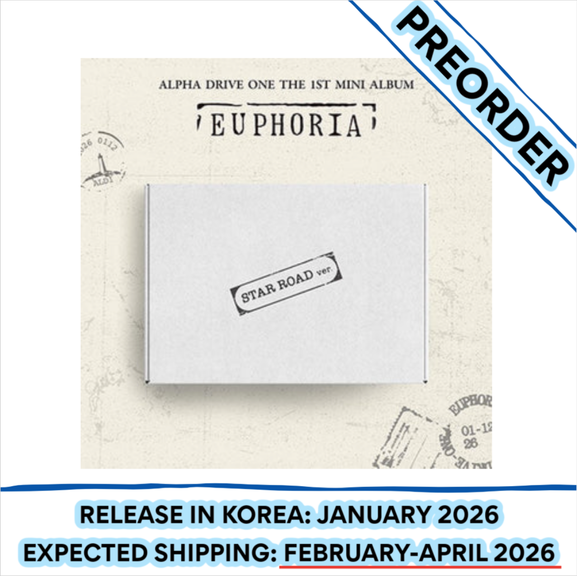 [PREORDER] ALPHA DRIVE ONE - EUPHORIA 1ST MINI ALBUM (Version Choice)