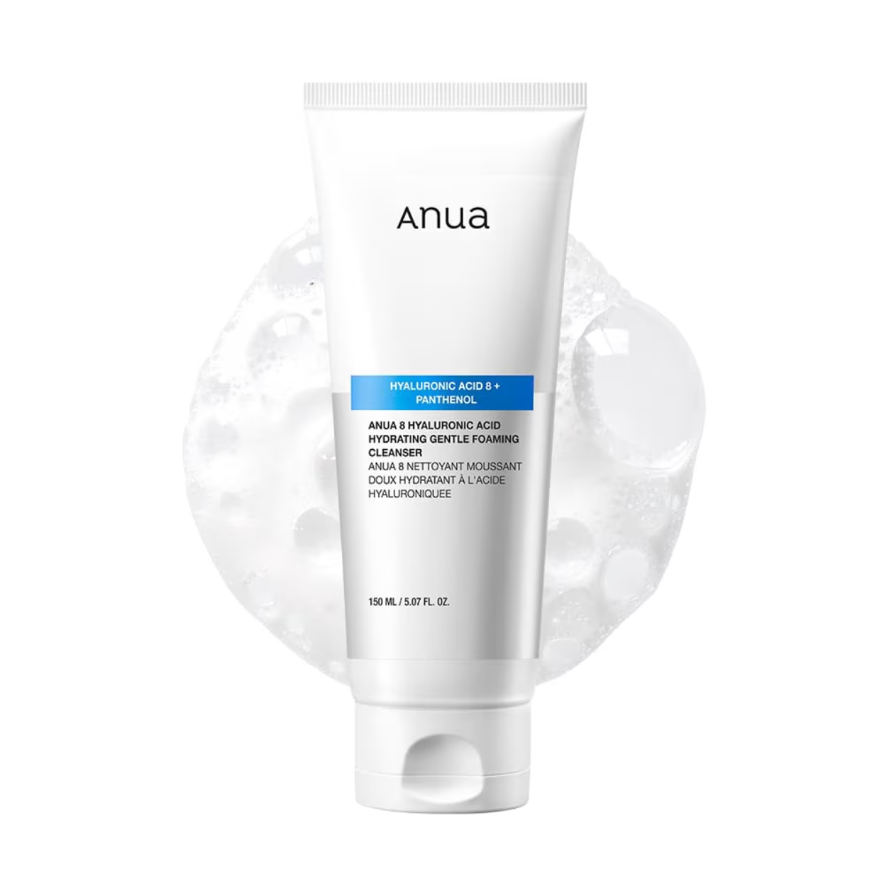 Anua – 8 Hyaluronic Acid Hydrating Gentle Foaming Cleanser, 150ml