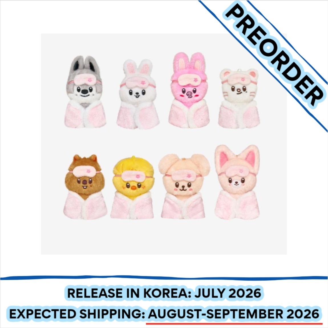 [PREORDER] Stray Kids 6TH FANMEETING OFFICIAL MD [STAY in Our Little House] - SKZOO PLUSH 10CM Ver. (Member Choice)
