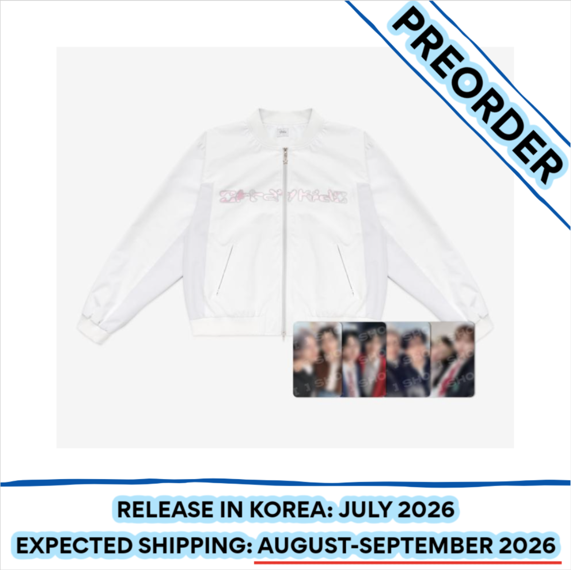 [PREORDER] Stray Kids 6TH FANMEETING OFFICIAL MD [STAY in Our Little House] - BOMBER JACKET (One Size)