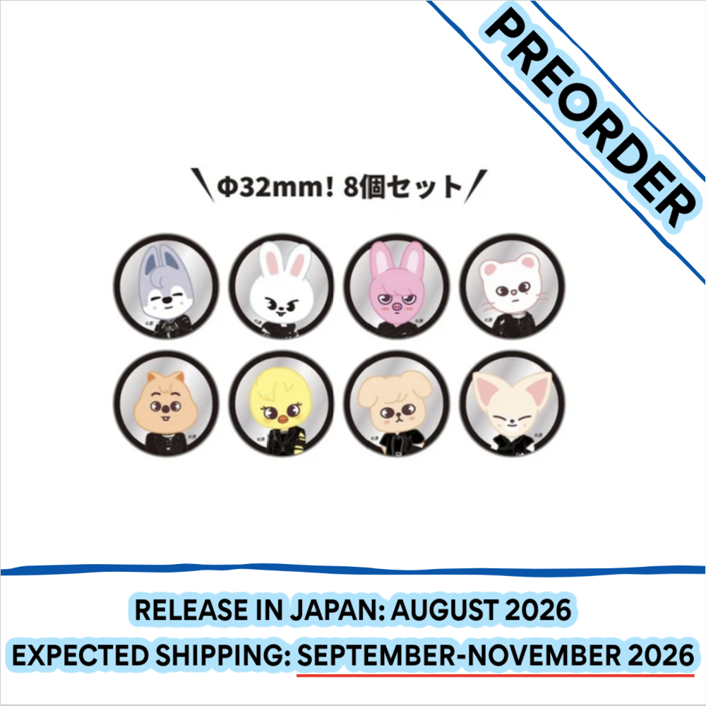 [PREORDER] STRAY KIDS - WE STAY, TOGETHER EXHIBITION OFFICIAL MD CAN BADGE SET