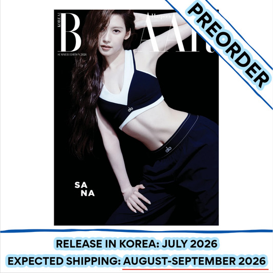 [PREORDER] [SHIPS IN AUG-SEPT] TWICE SANA - BAZAAR MAGAZINE 2026 SUMMER EDITION  (Cover Choice)