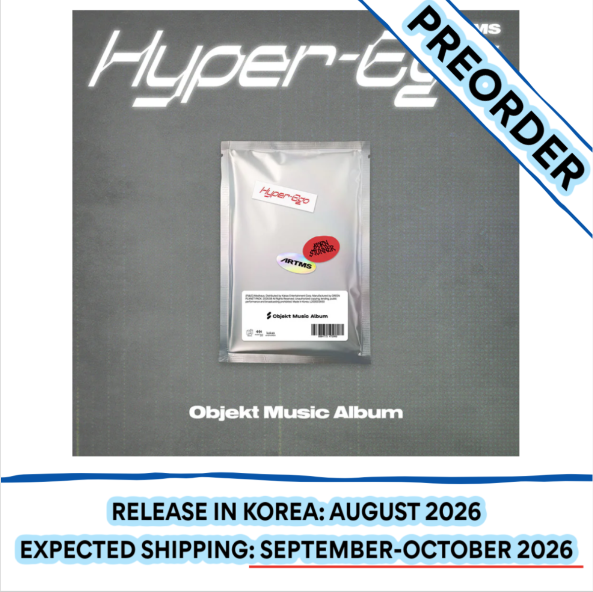 [PREORDER] [SHIPS IN SEPT-OCT] ARTMS - HYPER-EGO 2ND MINI ALBUM (Version Choice)