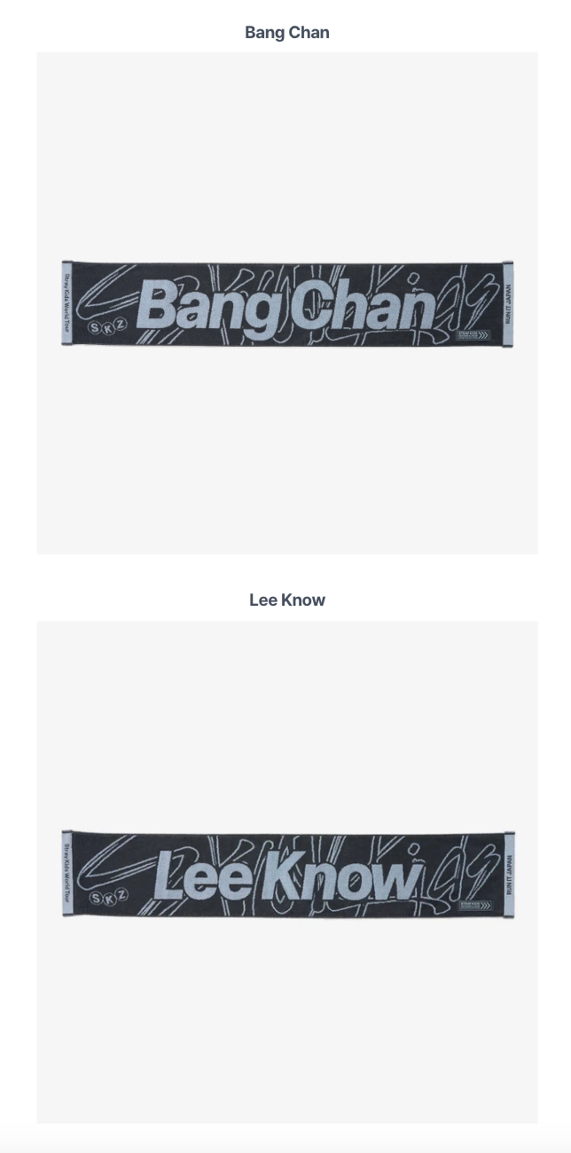 [PREORDER] [SHIPS IN SEPT-NOV] Stray Kids - World Tour [RUN IT JAPAN] OFFICIAL MD MUFFLER TOWEL (Member Choice)