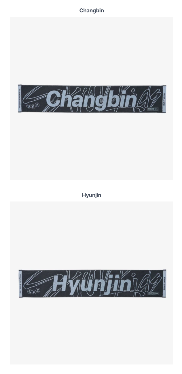 [PREORDER] [SHIPS IN SEPT-NOV] Stray Kids - World Tour [RUN IT JAPAN] OFFICIAL MD MUFFLER TOWEL (Member Choice)