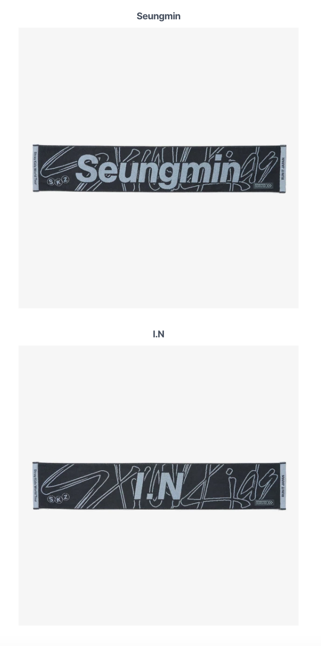 [PREORDER] [SHIPS IN SEPT-NOV] Stray Kids - World Tour [RUN IT JAPAN] OFFICIAL MD MUFFLER TOWEL (Member Choice)