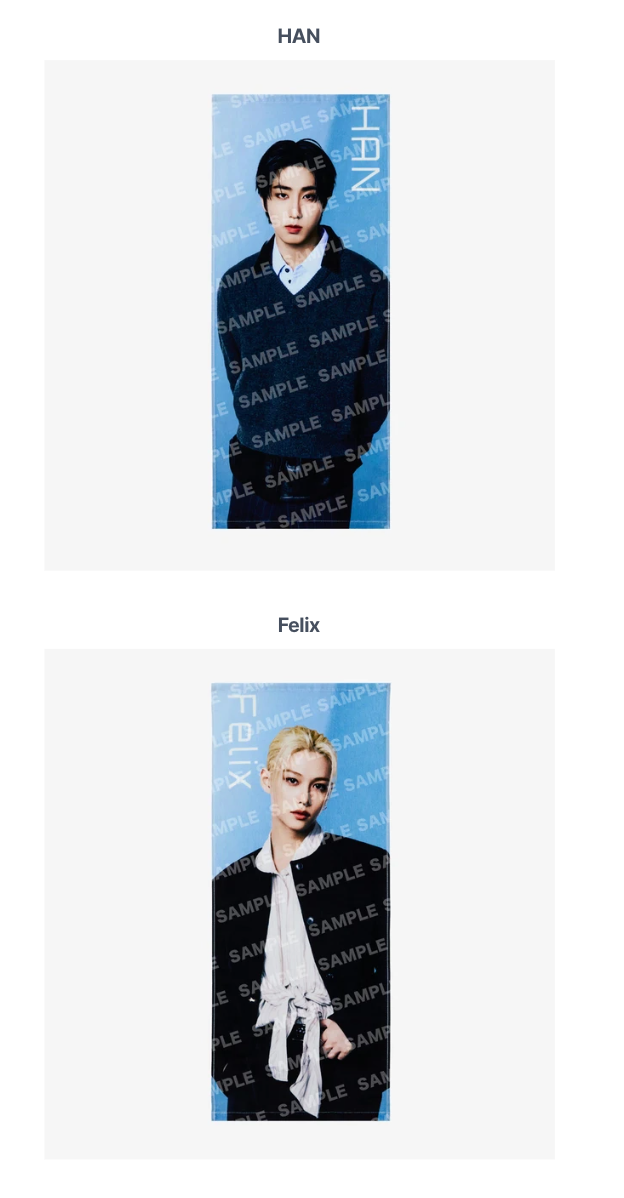 [PREORDER] [SHIPS IN SEPT-NOV] Stray Kids - World Tour [RUN IT JAPAN] OFFICIAL MD PHOTO FACE TOWEL (Member Choice)