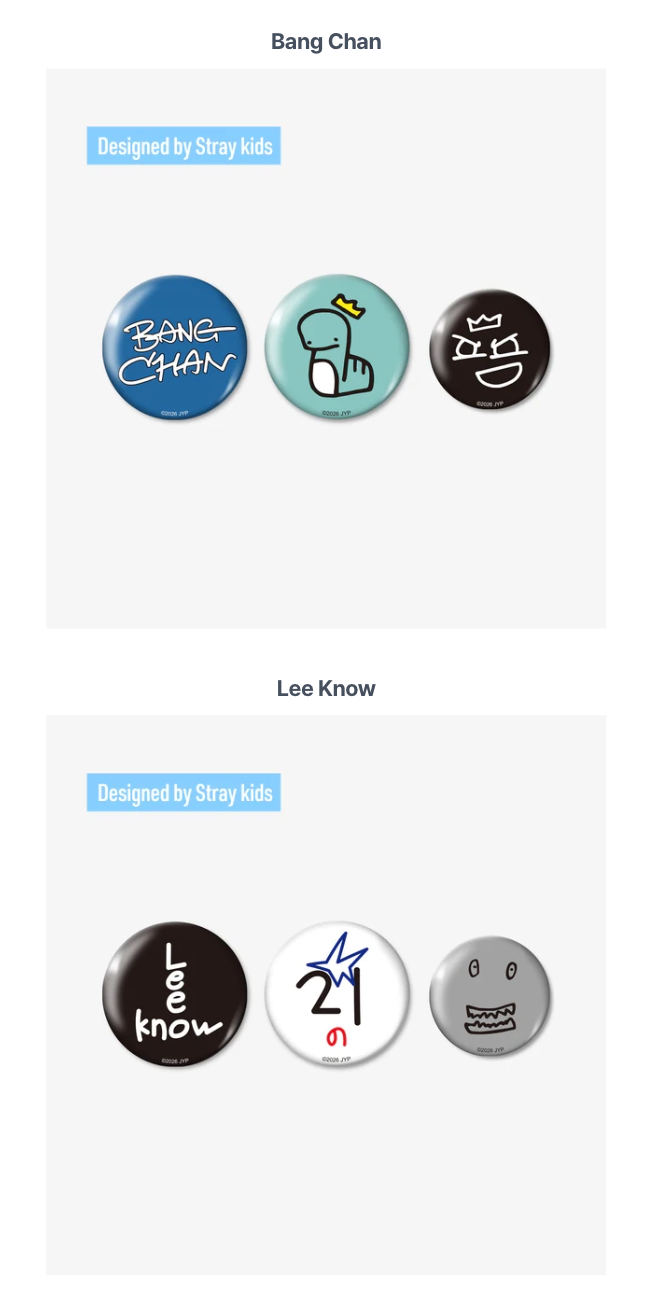 [PREORDER] [SHIPS IN SEPT-DEC] Stray Kids - World Tour [RUN IT JAPAN] OFFICIAL MD BADGE SET (3PIECES) (Member Choice)