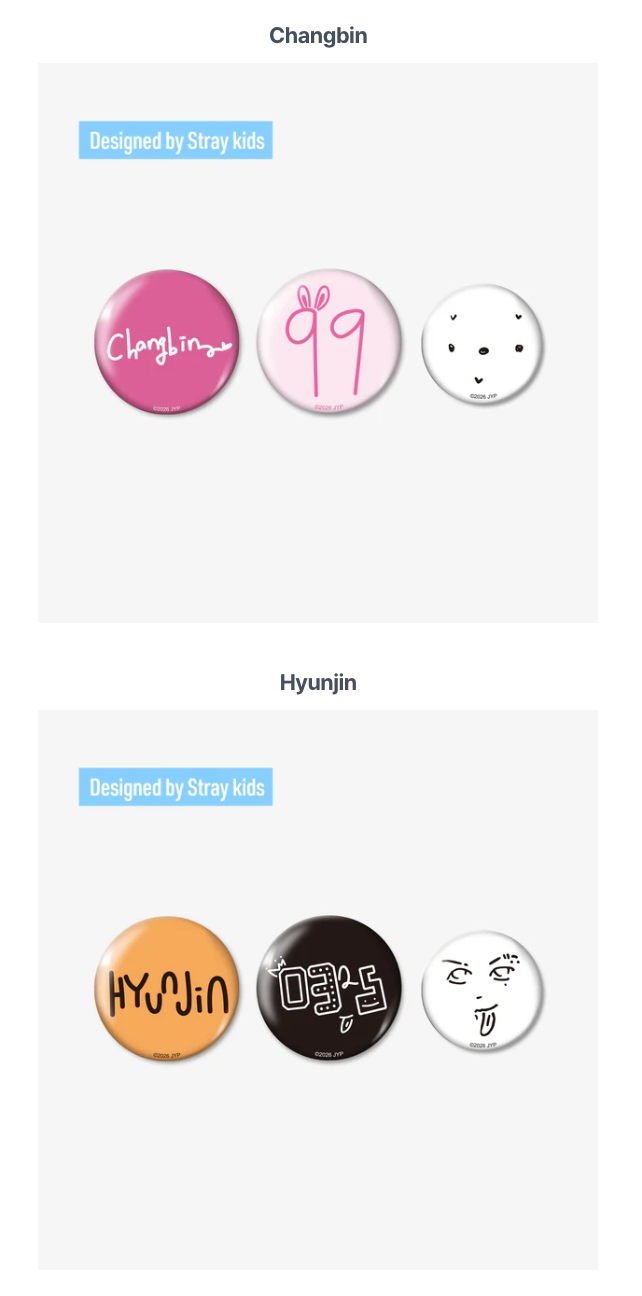 [PREORDER] [SHIPS IN SEPT-DEC] Stray Kids - World Tour [RUN IT JAPAN] OFFICIAL MD BADGE SET (3PIECES) (Member Choice)